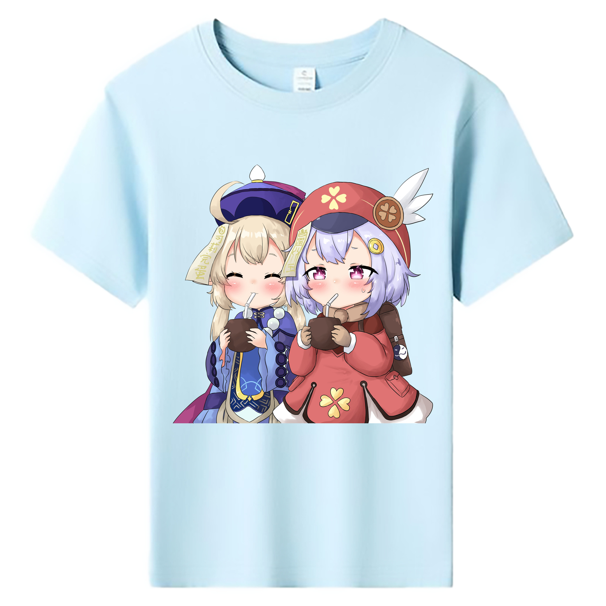 げんし神 七七 なな  genshin Nana 綿100％キッズTシャツ（フロントプリント）